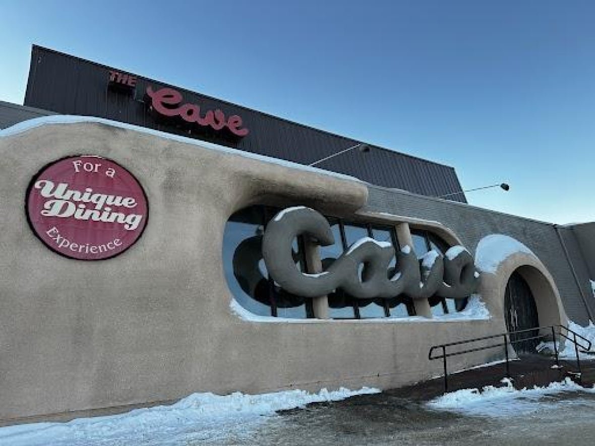 the-cave-restaurant-saskatoon the cave restaurant is in the background, it looks smooth and cave-like