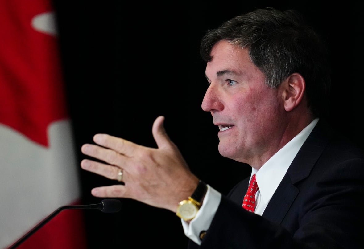 foreign-interference-20241015 Minister of Public Safety, Democratic Institutions and Intergovernmental Affairs Dominic LeBlanc appears as a witness at the Foreign Interference Commission in Ottawa on Tuesday, Oct. 15, 2024.