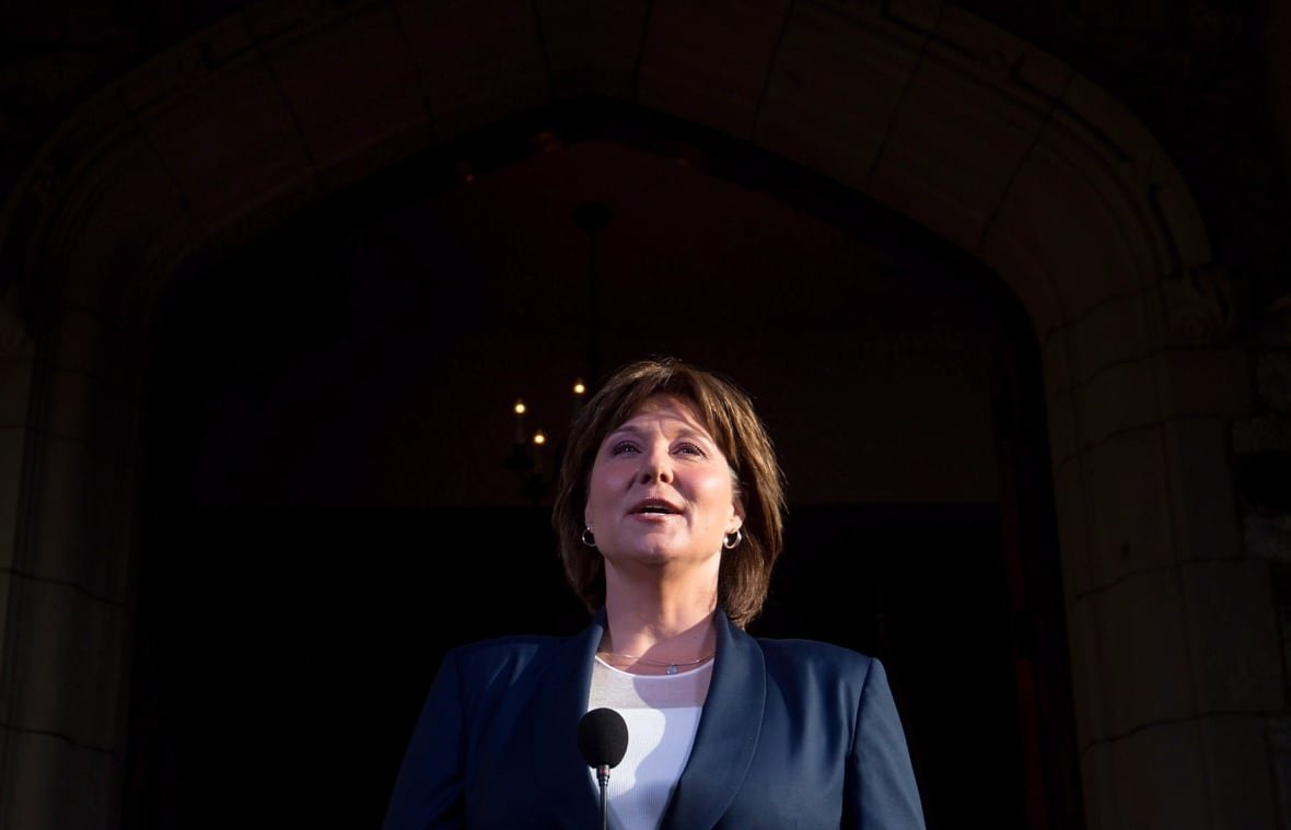 kelowna-byelection-20130709 Former premier Christy Clark gives a statement outside Government House after her Liberal minority government was defeated on a confidence vote in Victoria on June 29, 2017. Clark resigned as party leader and MLA on Aug. 4.