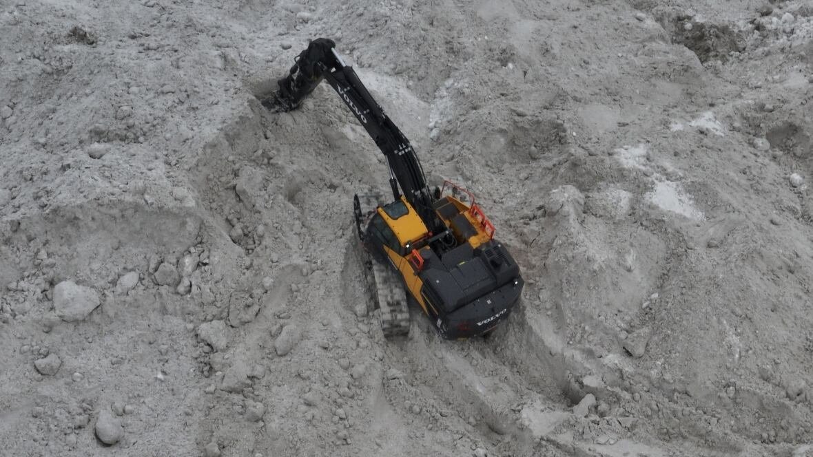 toronto-snow-dump-and-storage-drone A drone image, taken on Feb. 19, 2025, is shown here of a City of Toronto snow storage site, where snow cleared from roads is stored and melted.