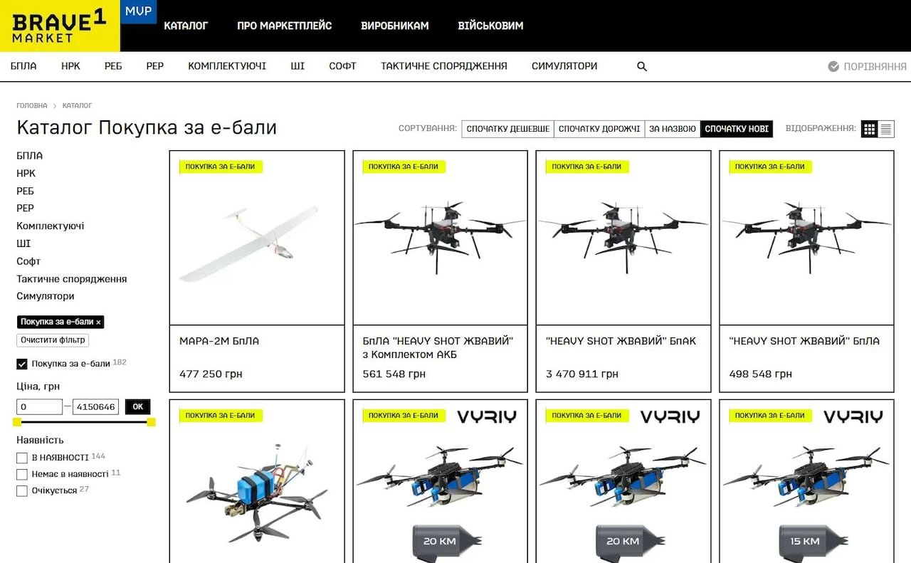 default-194 A screenshot of a website listing military equipment
